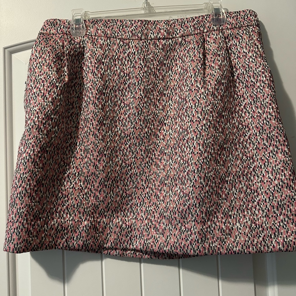 Pink and Black J. Crew Mini Skirt